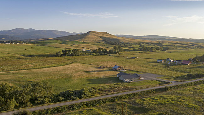 Pintler Mountains Aerial View Montana Area