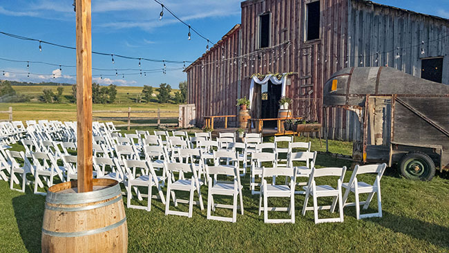 Barn Outdoor Seat Arrangement Gold Creek Barn Venue