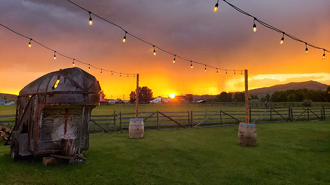 Montana Sunsets Gold Creek Barn Venue